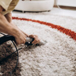 Process,Of,Deep,Carpet,Cleaning,,Dirt,Removing.