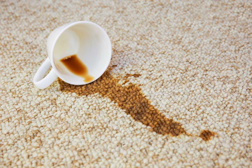 coffee stain carpet